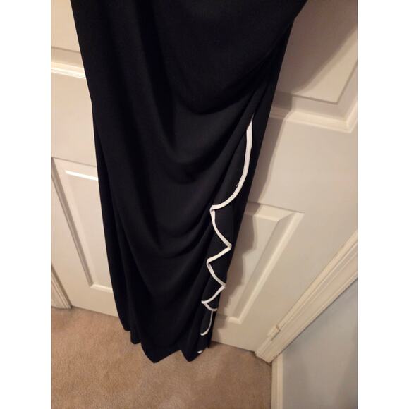 NWT One-Shoulder Black Gown - Picture 3 of 11